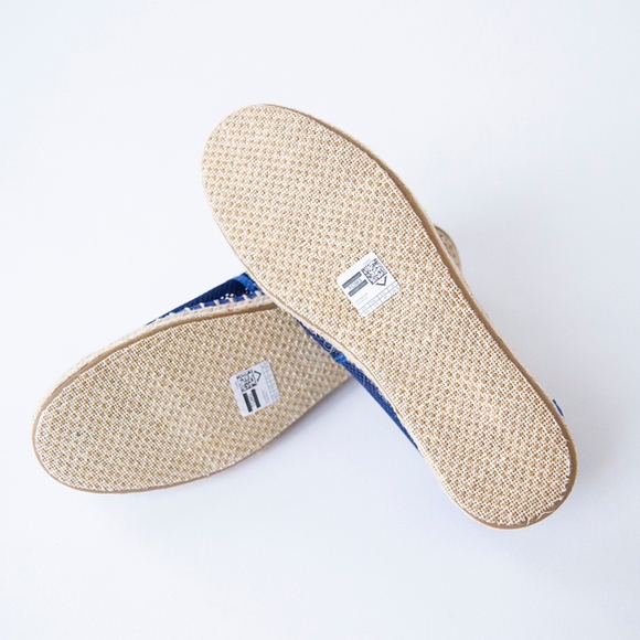 NWT ♡ TOMS Shoes, W9.5, Blue, Hemp Sole, ON SALE! - Picture 7 of 7